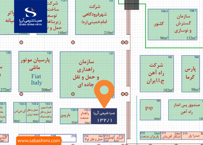 نقشه نمایشگاه مصلی تهران